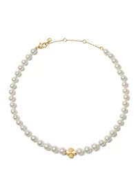 Short Pearl Collar Necklace