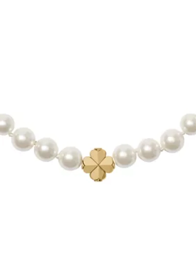Short Pearl Collar Necklace