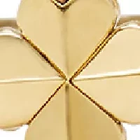 Clover Gold Tone Cuff Bracelet