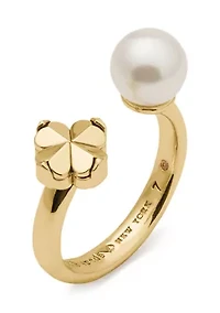Clover Gold Tone Ring 