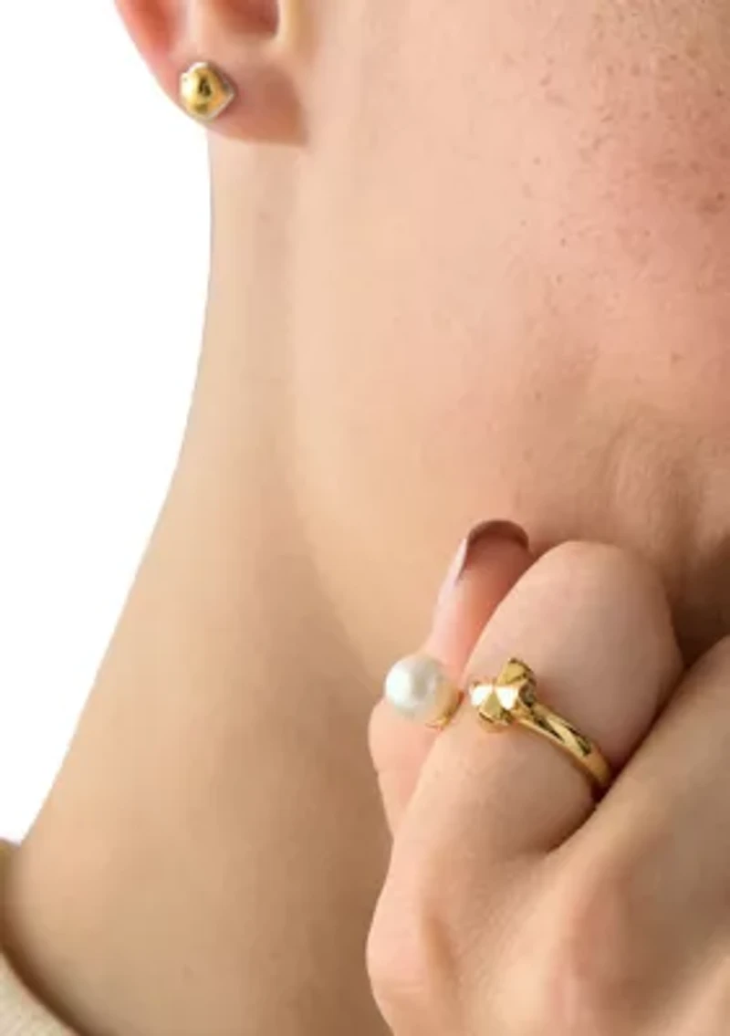 Clover Gold Tone Ring