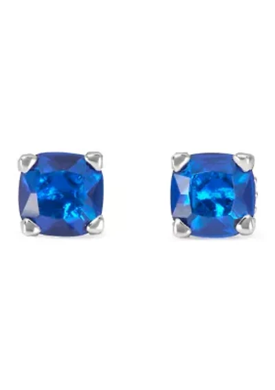 Square Crystal Stud Earrings