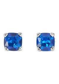 Square Crystal Stud Earrings