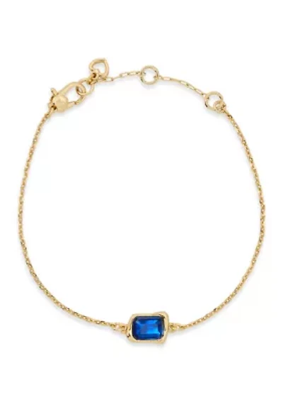 Solitaire Sapphire Bracelet