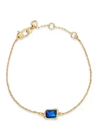 Solitaire Sapphire Bracelet