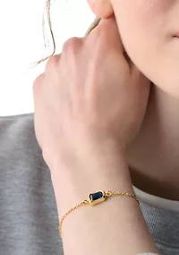 Solitaire Sapphire Bracelet