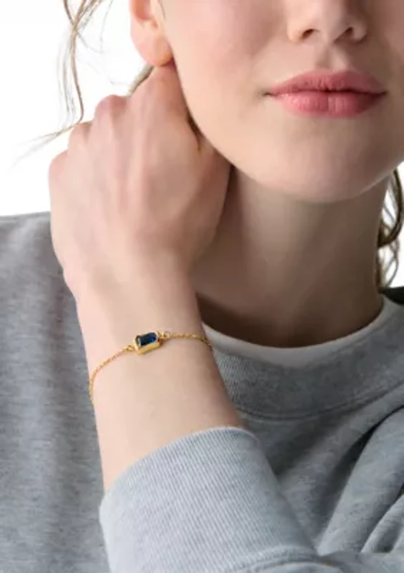 Solitaire Sapphire Bracelet