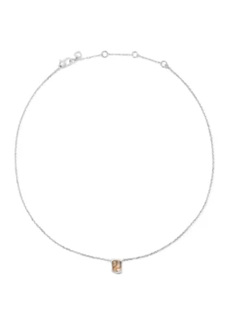 Silver Tone Pendant Necklace