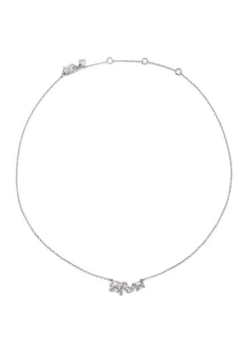 Dear Mom Elephant Pendant