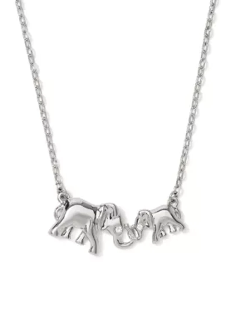 Dear Mom Elephant Pendant