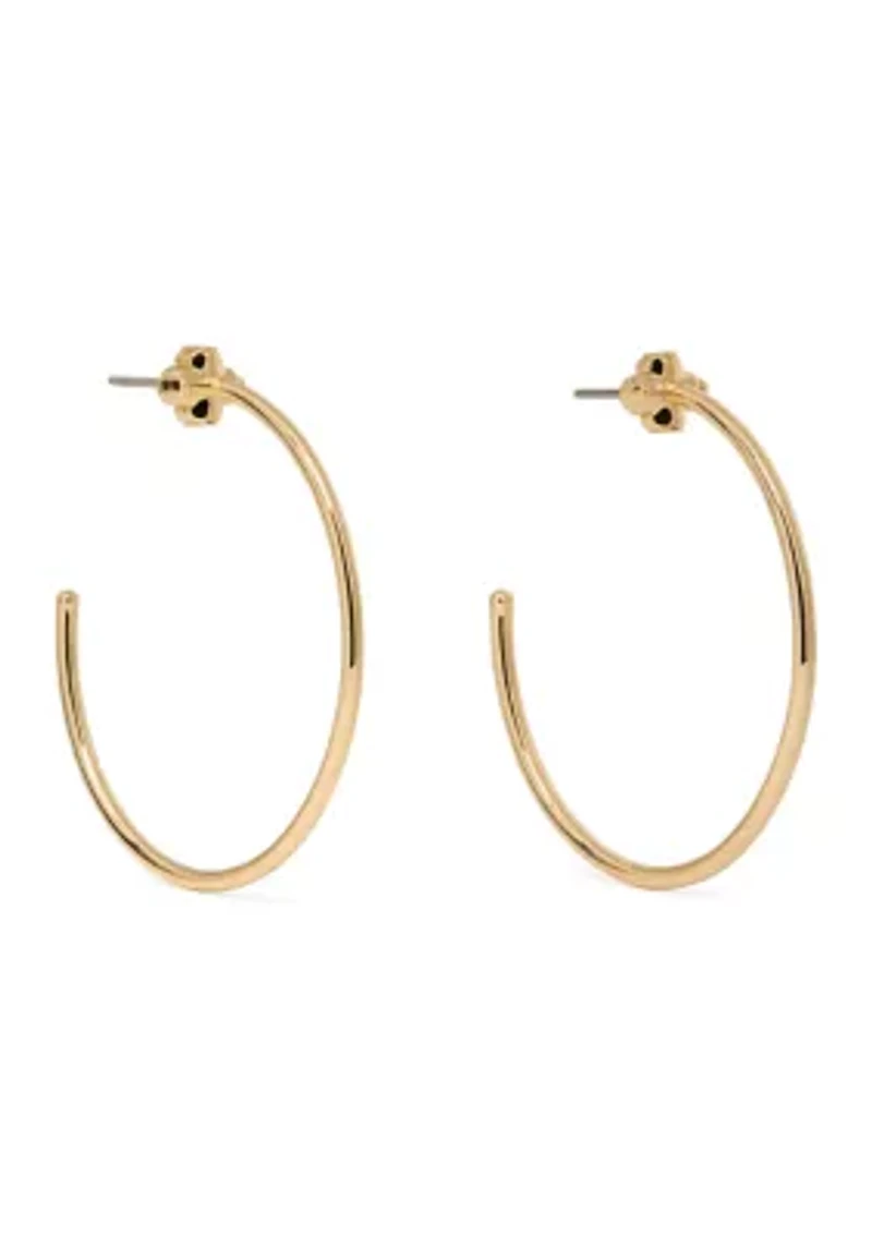 Flower Hoop Earrings