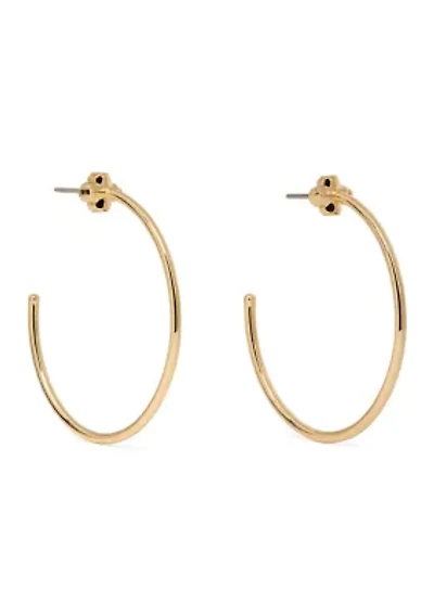 Flower Hoop Earrings