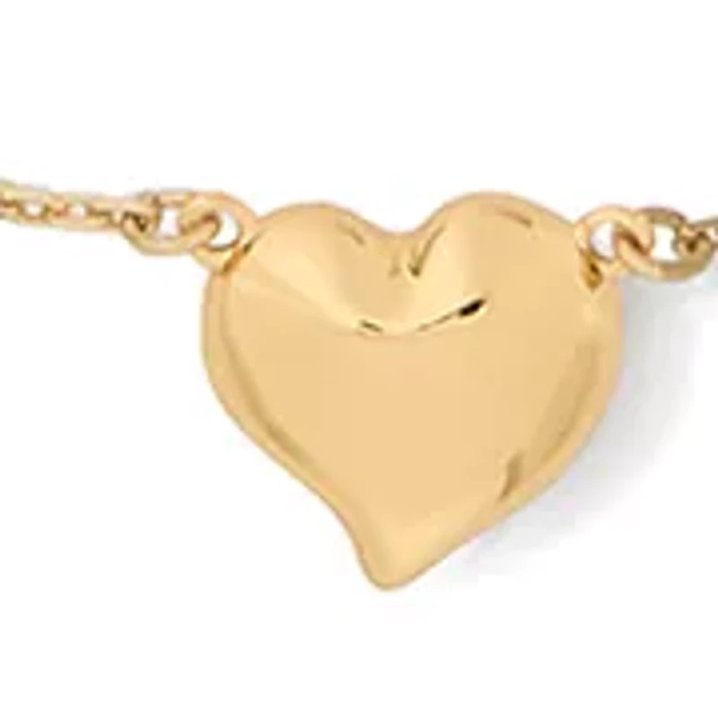 Heart Gold Tone Necklace