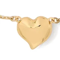 Heart Gold Tone Necklace