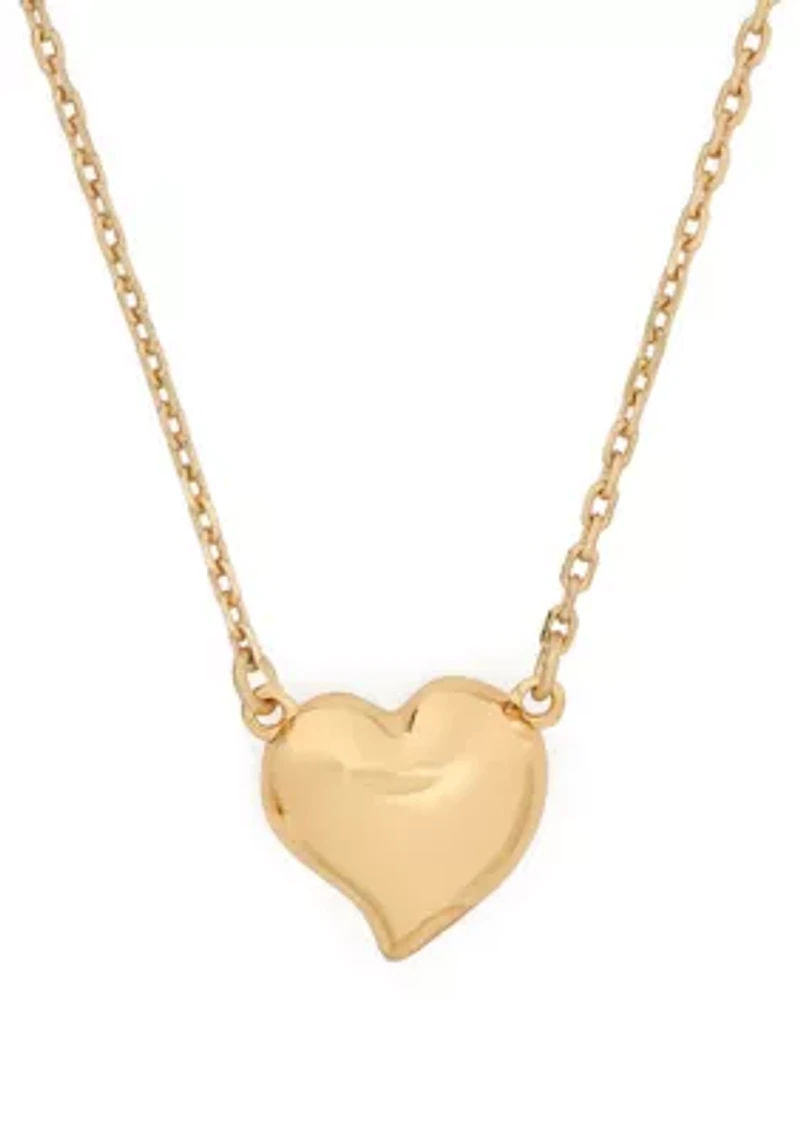 Heart Gold Tone Necklace