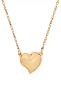 Heart Gold Tone Necklace
