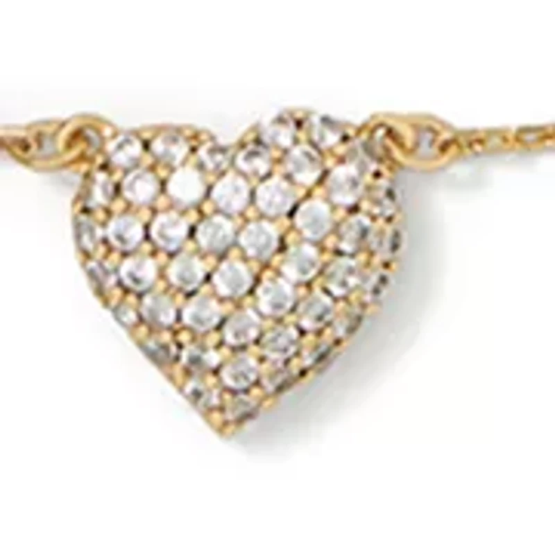 Pavé Heart Pendant Necklace