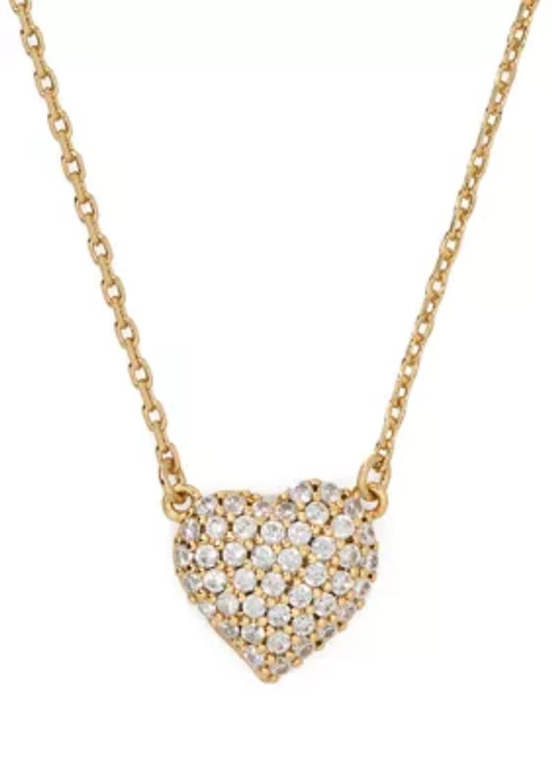 Pavé Heart Pendant Necklace