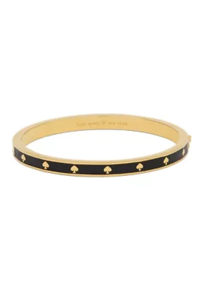 Signature Spade Pavé Enamel Hinged Bangle