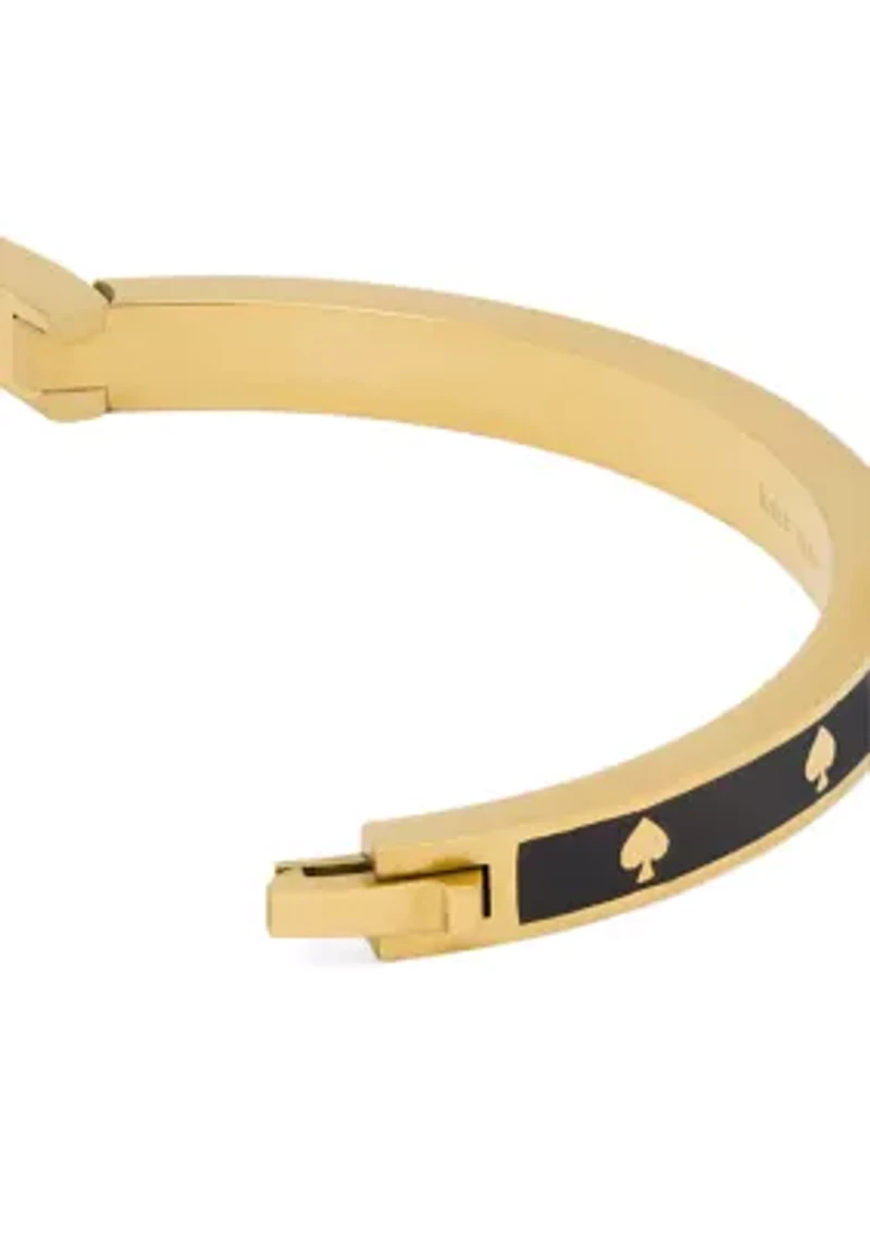 Signature Spade Pavé Enamel Hinged Bangle