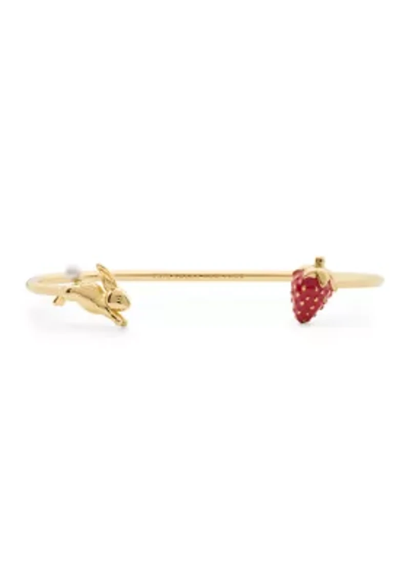 Strawberry Bunny Cuff Bracelet