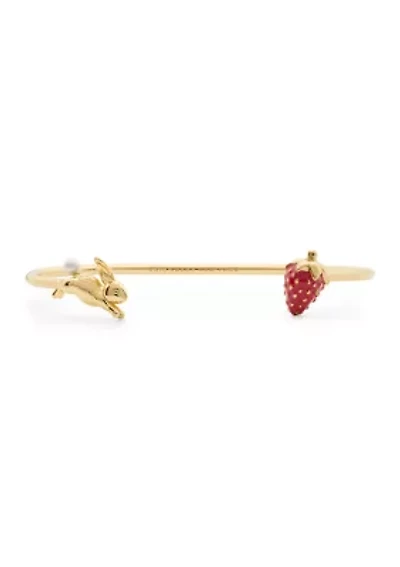 Strawberry Bunny Cuff Bracelet