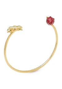 Strawberry Bunny Cuff Bracelet