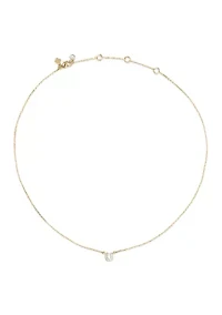 Pavé Horseshoe Pendant Necklace