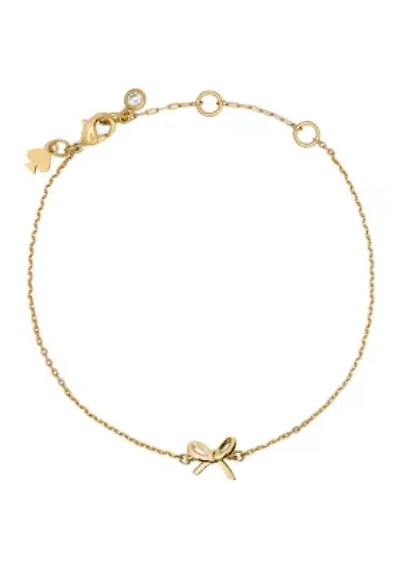 Girlie Pearlie Mini Bow Chain Bracelet