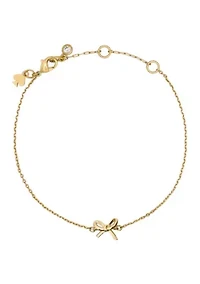 Girlie Pearlie Mini Bow Chain Bracelet