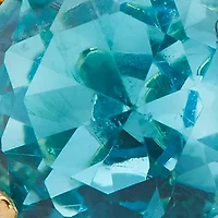 Aquamarine Round Earrings