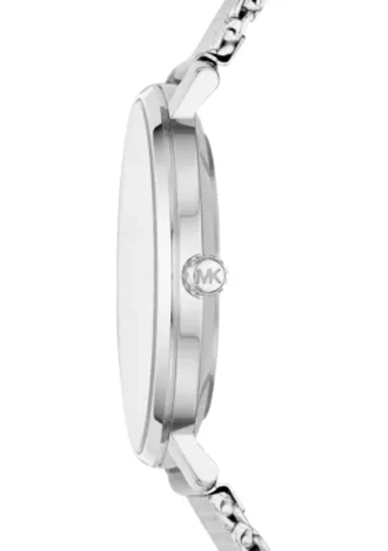 Silver Tone Stainless Steel Pyper Mesh Bracelet Watch