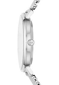 Silver Tone Stainless Steel Pyper Mesh Bracelet Watch