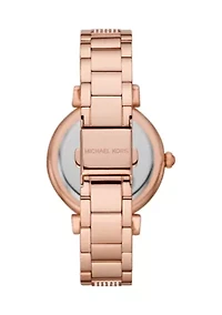 Abbey Three-Hand Rose Gold-Tone Stainless Steel Watch