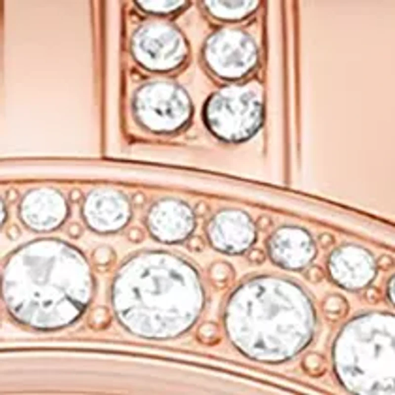 Harlowe Three Hand Rose Gold Tone Stainless Steel Watch
