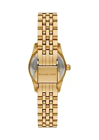 Gold Metal Band Crystal Face Watch
