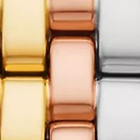 Women's Tri Tone Stainless Steel Watch