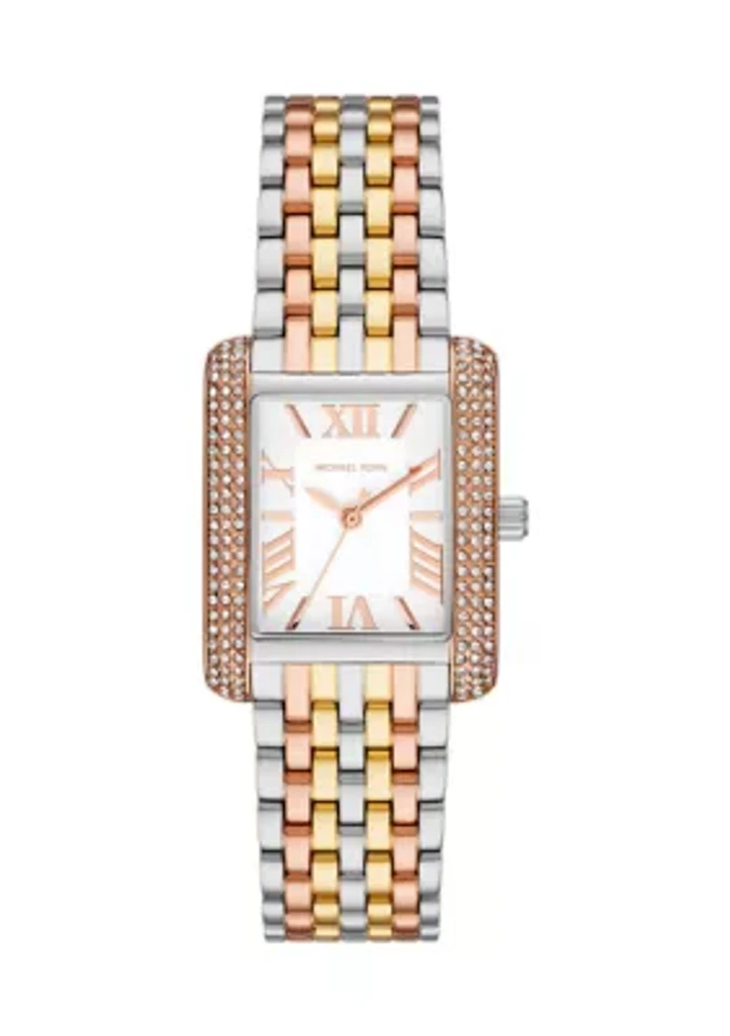 Women's Tri Tone Stainless Steel Watch