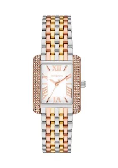 Women's Tri Tone Stainless Steel Watch