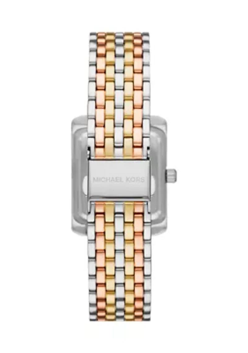 Women's Tri Tone Stainless Steel Watch