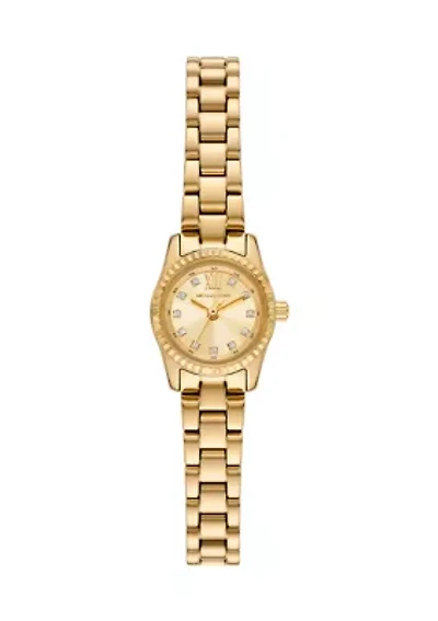 Gold Tone Micro Lexington Bracelet Watch