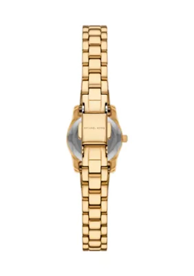Gold Tone Micro Lexington Bracelet Watch