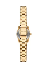 Gold Tone Micro Lexington Bracelet Watch