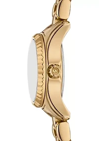 Gold Tone Micro Lexington Bracelet Watch