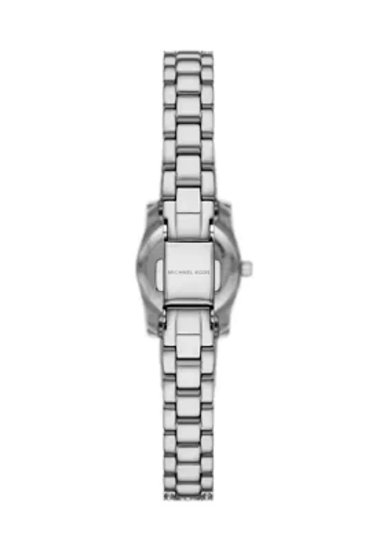 Silver Tone Pavé Micro Lexington Bracelet Watch