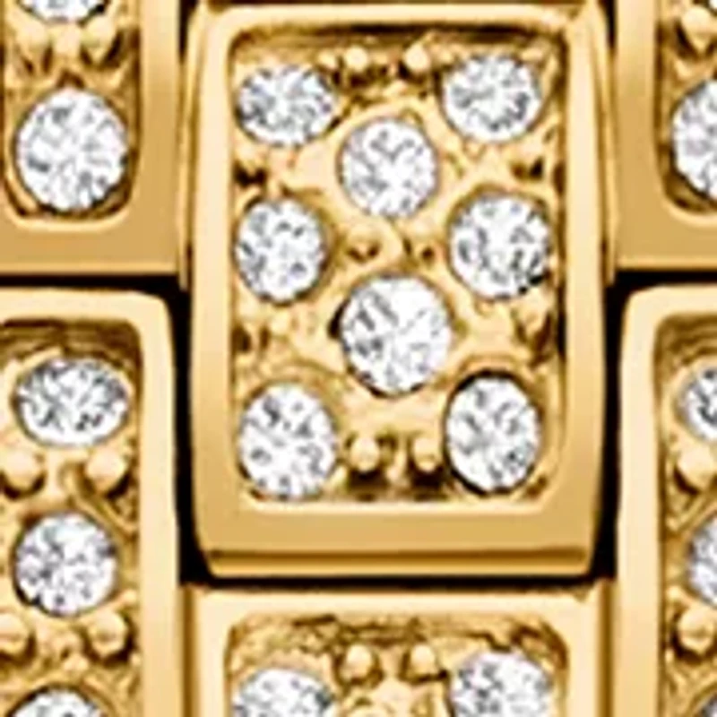 Ladies Pavé Gold Tone Micro Lexington Watch