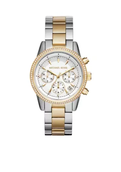 Women's Ritz Two-Tone Chronograph Watch