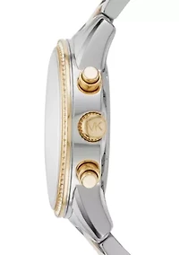 Women's Ritz Two-Tone Chronograph Watch