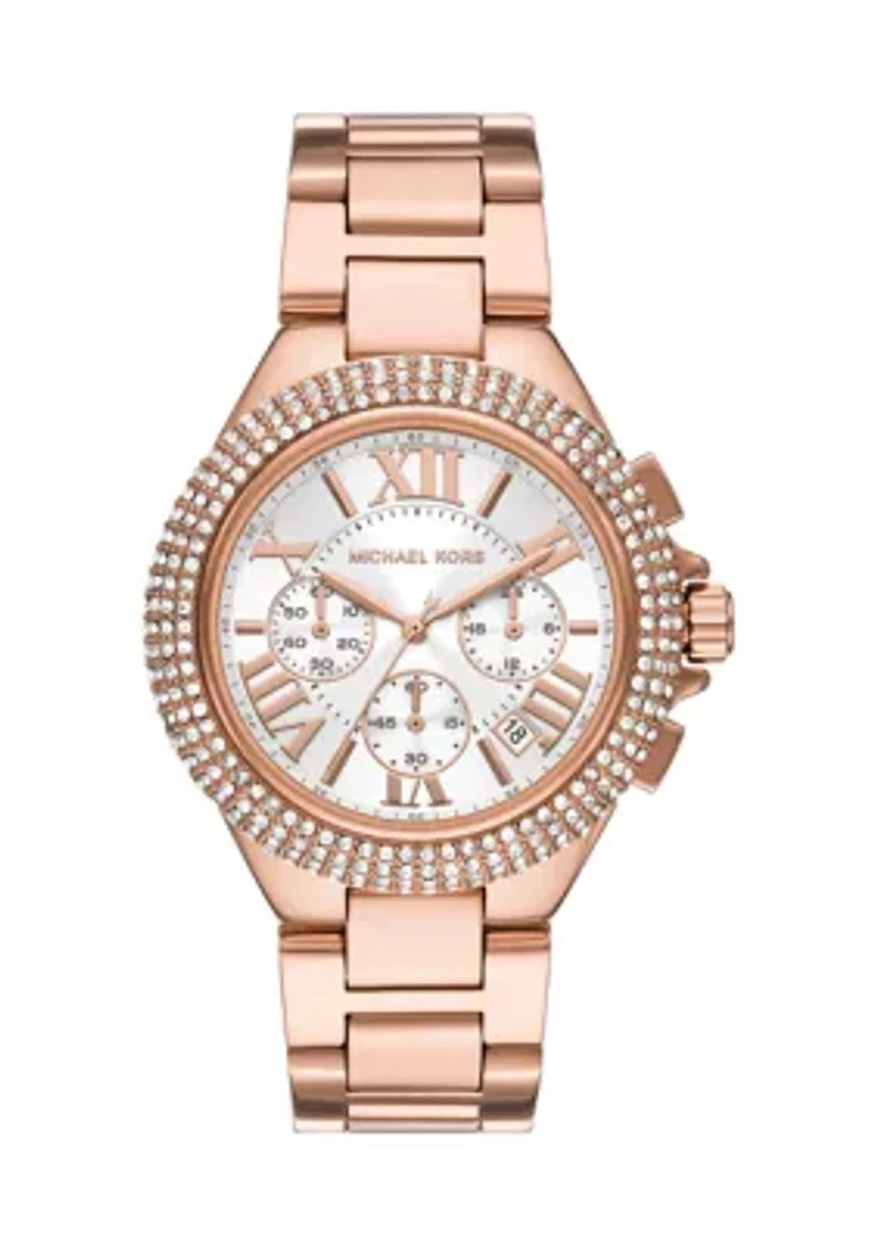 Rose Gold Tone Camille Chronograph Stainless Steel Watch