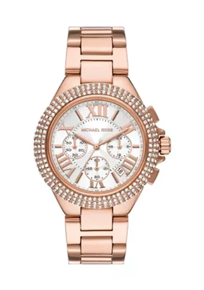 Rose Gold Tone Camille Chronograph Stainless Steel Watch